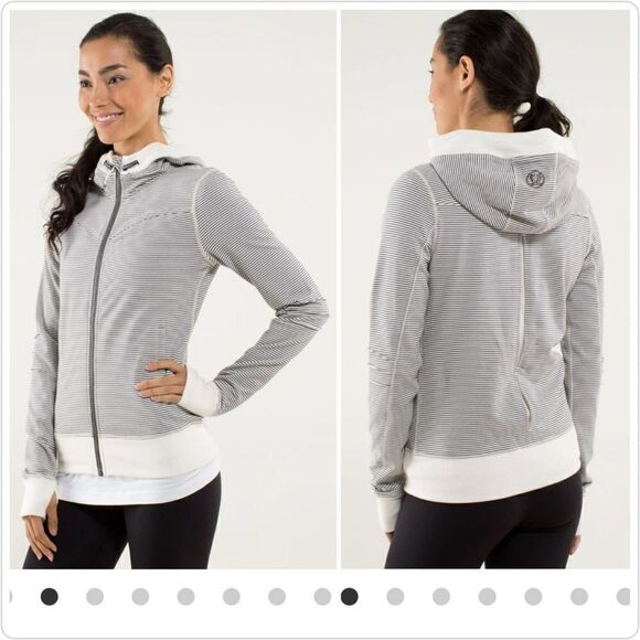 Lululemon Bliss Break Hoodie Wagon Stripe Angel Wing Soot Light / Angel Wing - Picture 1 of 13